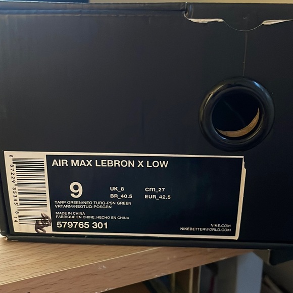 Nike lebron x low tarp green - Picture 4 of 11